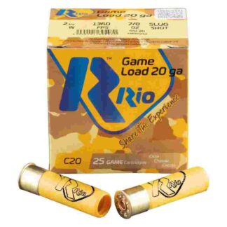 Rio Royal Star 20 Gauge 7/8 oz Slug Shotshell, 25 Rounds, 1360 fps