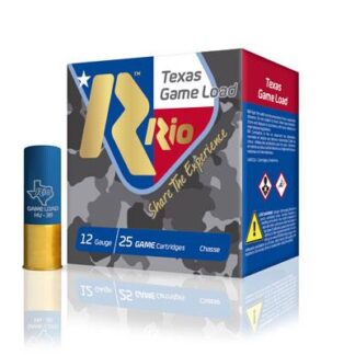 Rio Ammunition TG366TX Texas Game Load 12 Gauge 2.75 in #6 Shot 25 Rounds