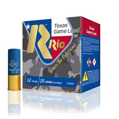 Rio Ammunition TG366TX Texas Game Load 12 Gauge 2.75 in #6 Shot 25 Rounds
