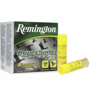 Remington HyperSonic Steel 20 Gauge 3 in 7/8 oz #2 Steel Shot, 1600 fps, 25 Rounds