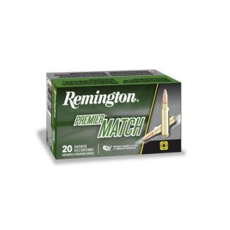 Remington Premier Match .223 Rem 52gr BTHP OTM Rifle Ammunition, 20 Rounds/Box