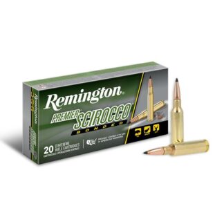 Remington Premier Scirocco Bonded 6.5mm Creedmoor 130 gr Boat-Tail Polymer Tip, 20 Rounds