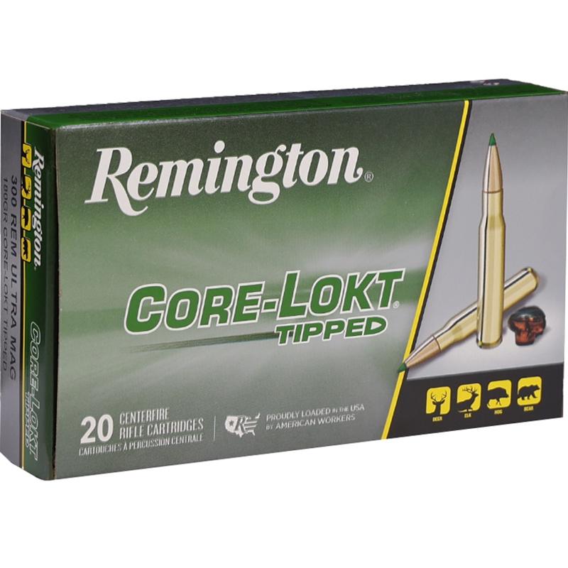 Remington 300 Rem Ultra Mag 180gr Core-Lokt Tipped (3150 fps)