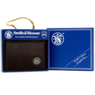Rugged Rare Smith & Wesson Front Pocket Wallet Brown 4.6 in