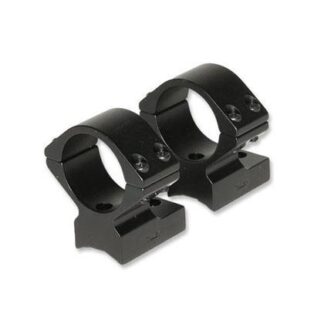 Talley Lightweight Alloy 1 in Scope Mount Rings - Black Anodized, Medium, Savage with AccuTrigger