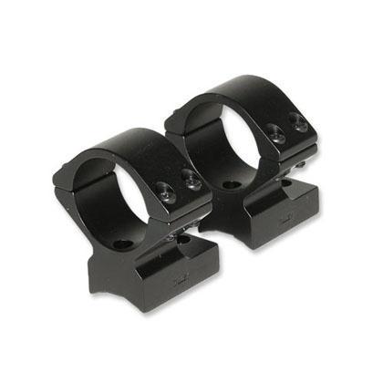 Talley Lightweight Alloy 1 in Scope Mount Rings - Black Anodized, Medium, Savage with AccuTrigger