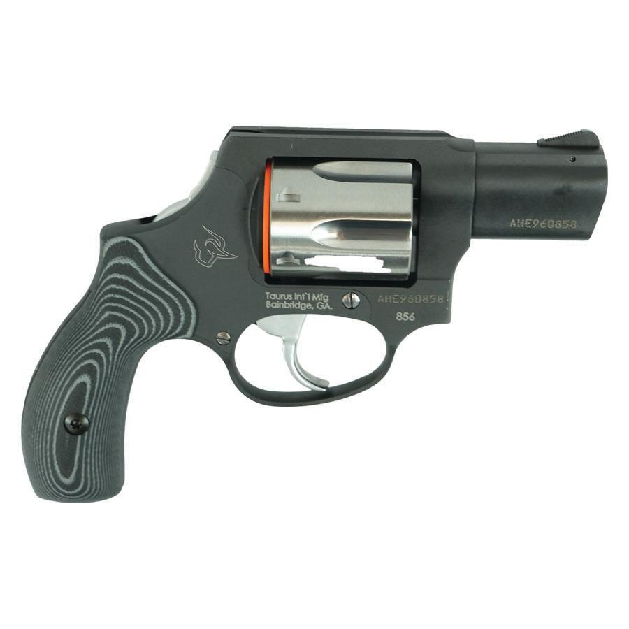 Taurus 856 DAO .38 Special +P 2in Barrel 6 Rounds Matte Black/Stainless Cylinder, right side view