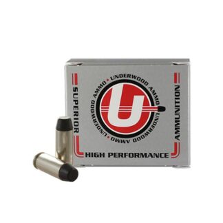 Underwood Ammo 248 10mm Auto Hard Cast Flat Nose 200gr Black Cherry, 20-Round Box
