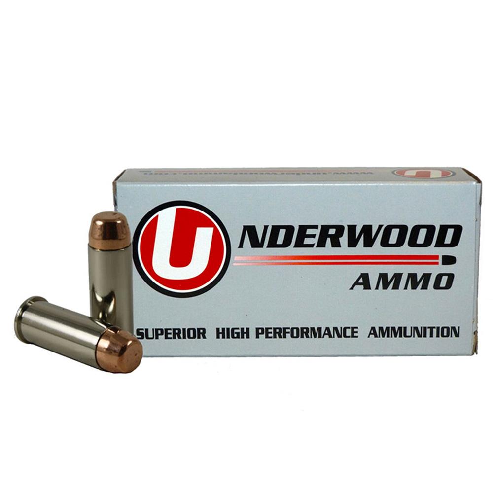 Underwood Ammo 323 .44 S&W Special 245gr FMJ Flat Nose 950 fps Nickel-Plated Brass
