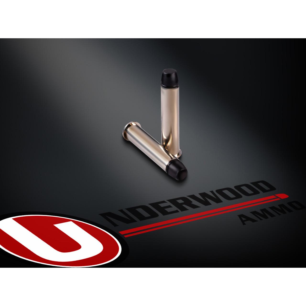 Underwood Ammo .45-70 Government 430gr FN Flat Nose Hard Cast Black Cherry Coated, 20 Rounds