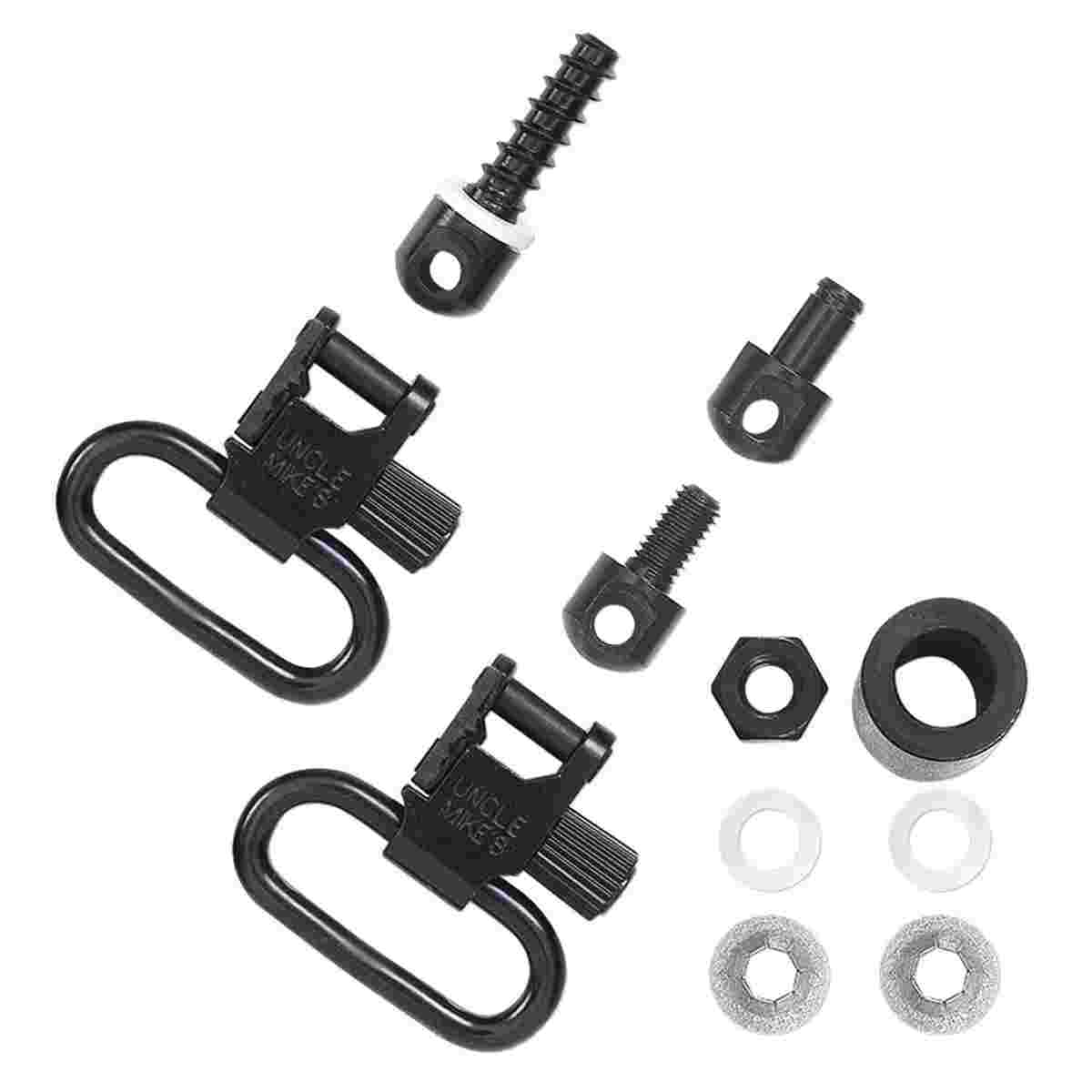 Uncle Mikes QD Flush Mount Sling Swivels, 2-Pack, Super Swivel Style