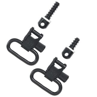 Uncle Mike's 13112 Quick Detach 115 RGS 1 in Sling Swivels, Black, 2-Pack