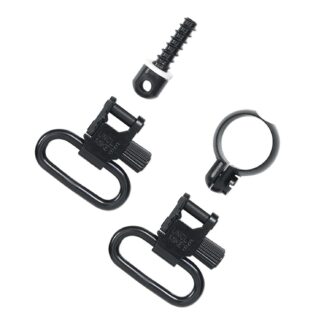 Uncle Mikes QD Full Bend .22 Mag Tube Sling Swivels, Black Finish, 2-Pack