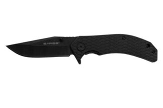 Sarge Knives Shadow 3.5 in Stonewashed 440 Stainless Swift Assist Folding Knife