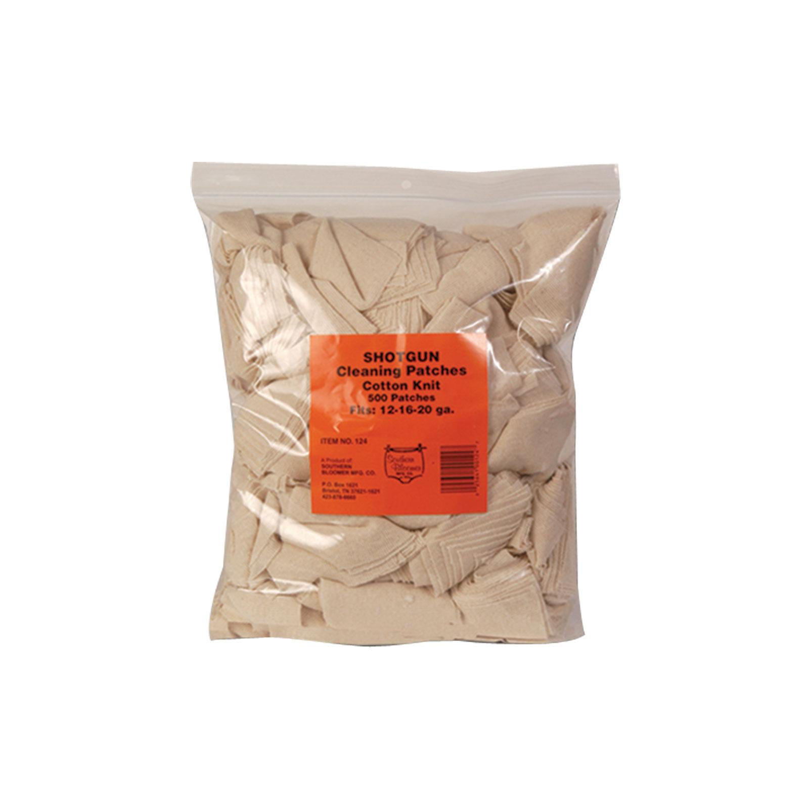 Southern Bloomer 124 Cotton Shotgun Cleaning Patches 3 in x 3 in, 500-Pack