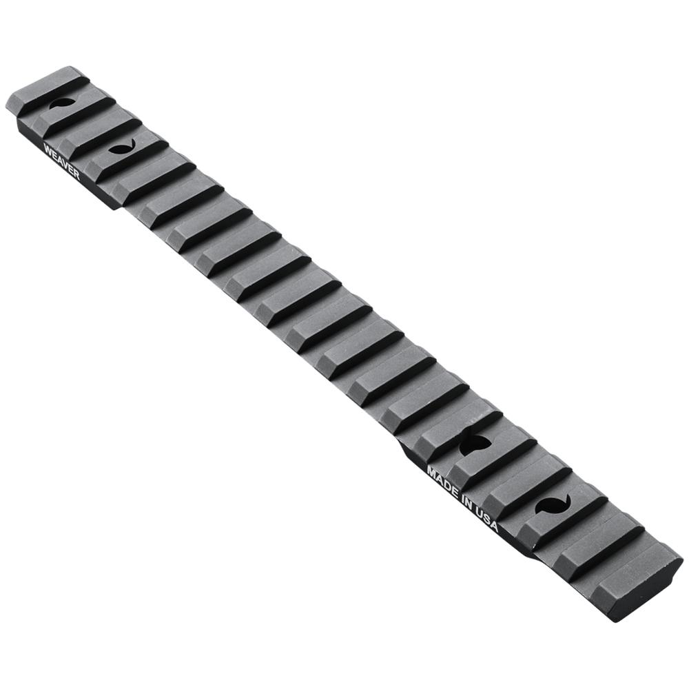 Weaver 1-Piece Extended Multi-Slot Base, Black Anodized, 6061-T6 Aluminum