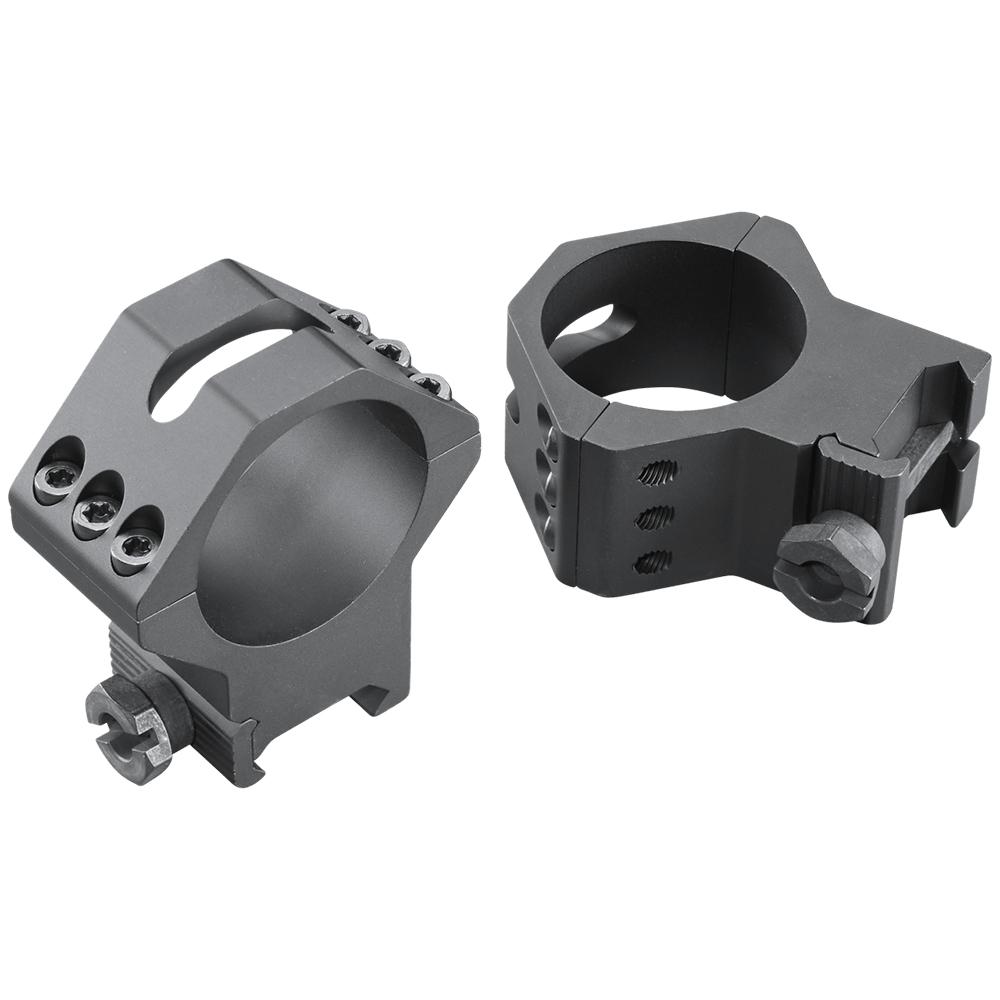 Weaver 6-Hole Picatinny Tactical Scope Rings, 34mm High, Matte Black