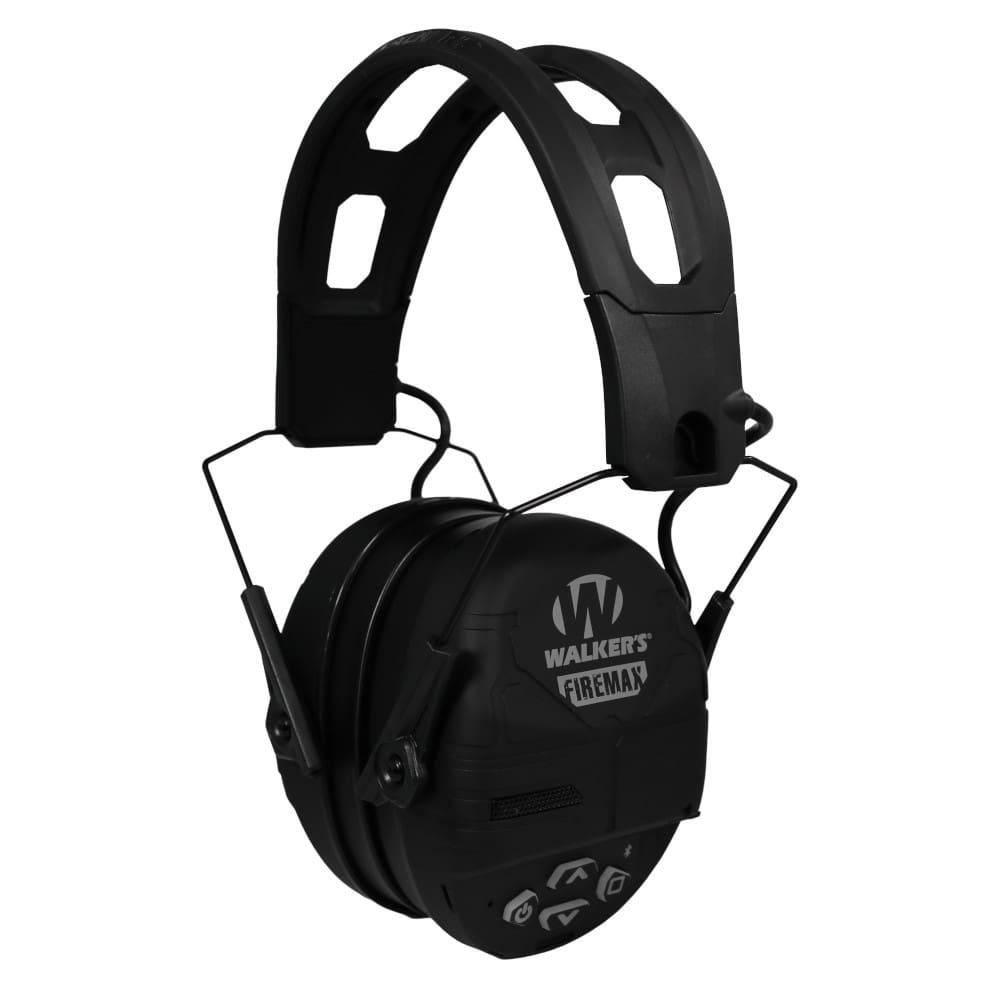 Walkers Firemax Electronic Ear Muffs, 23 dB NRR, Over-the-Head, Black