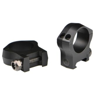 Warne Mountain Tech 30mm Low Scope Rings (Picatinny/Weaver), Matte Black