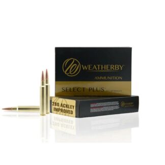 Weatherby Select Plus Classic Hybrid .280 Ackley Improved 168 gr JHP 20 Rounds