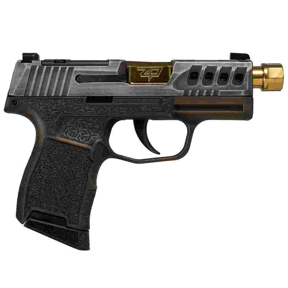 Sig Sauer P365 Gold Bug 9mm 3.7 in Threaded 10rd Brown Grip