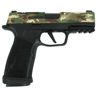 SIG Sauer P365 MuiltiCam XMACRO TACOPS Compact 9mm Luger 3.7 in Barrel, Black Polymer, 17 Rounds