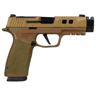 Sig Sauer P365 XMACRO TACOPS Two-Tone Brown/Black 9mm, 3.7 in Barrel, 17-Round, Compact