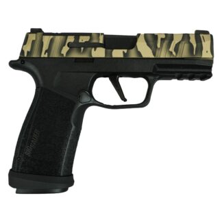 SIG Sauer P365 XMACRO TACOPS Compact 9mm Luger Tiger Striped Nitron Slide, 17rd