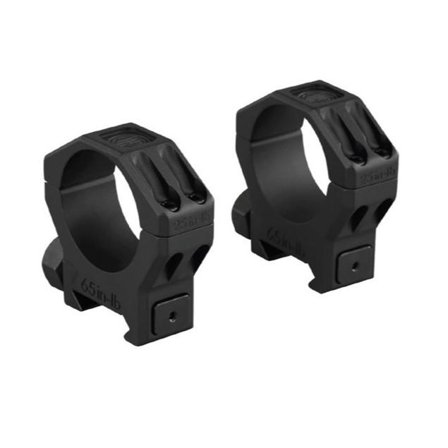 SIG SAUER ALPHA6 35mm Medium Scope Ring Set, 0.95 in Profile, Flat Black
