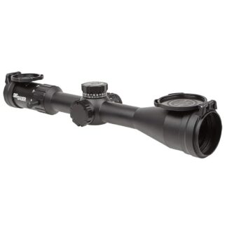 SIG Sauer WHISKEY4 2.5-10x42mm Rifle Scope, 30mm, SFP, Hellfire Illuminated Quadplex, Matte Black