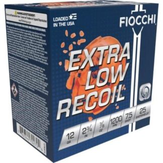 Fiocchi Exacta Target Low Recoil Trainer 12 Gauge 2.75 in, 7/8 oz #7.5, 25 Rounds