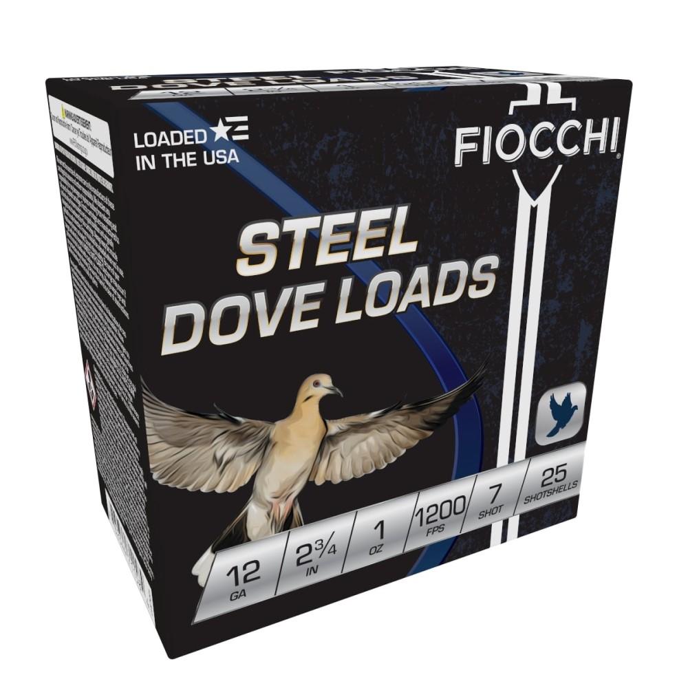 Fiocchi Steel Target 12 Gauge 2.75 in 1 oz #7 Steel Shot, 25 Rounds