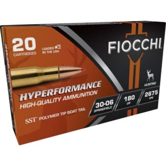 Fiocchi Hyperformance .30-06 Springfield 180 gr SST Tipped 20 Rounds Per Box