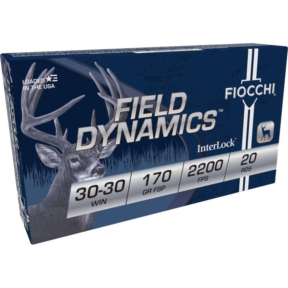 Fiocchi Field Dynamics .30-30 Winchester 170 gr Flat Soft Point (FSP) Rifle Ammunition