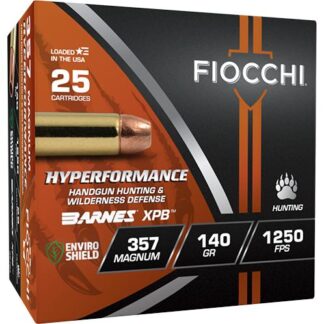Fiocchi Hyperformance Hunt .357 Magnum 140 gr Barnes XPB HP, 25 Rounds