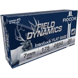 Fiocchi 7mm Remington Magnum 175 gr FB Shooting Dynamics Rifle Ammunition 20 Rounds