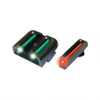 Truglo Brite-Site Fiber-Optic Front/Rear Sight Set Low Red Front, Green Rear