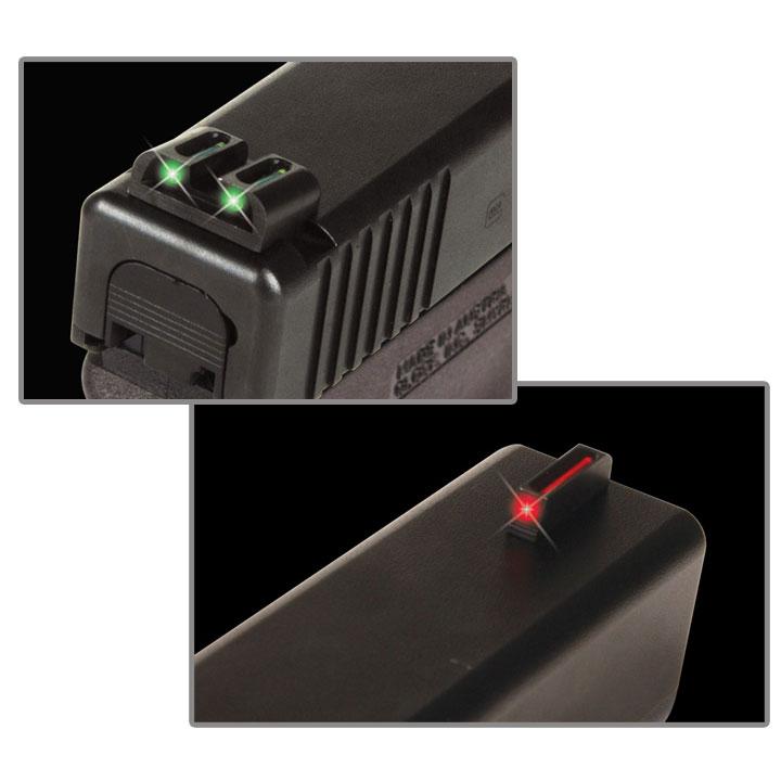 Truglo Brite-Site 3 Dot Fiber Optic Square Front & Notch Rear Set