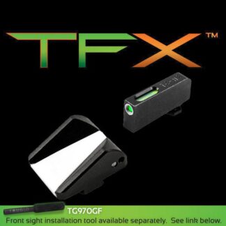 Truglo TFX XTREME Handgun F.A.S.T. Sights, Tritium/Fiber Optic, White Front
