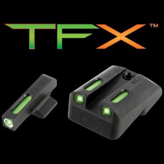 Truglo Brite-Site TFX Tritium/Fiber-Optic Day/Night Sight, Novak LoMount, 1911 Officer 3 in