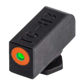 Truglo Tritium Pro Front/Rear Night Sights for CZ 75, Orange/Green Tritium, Fortress Nitride Finish