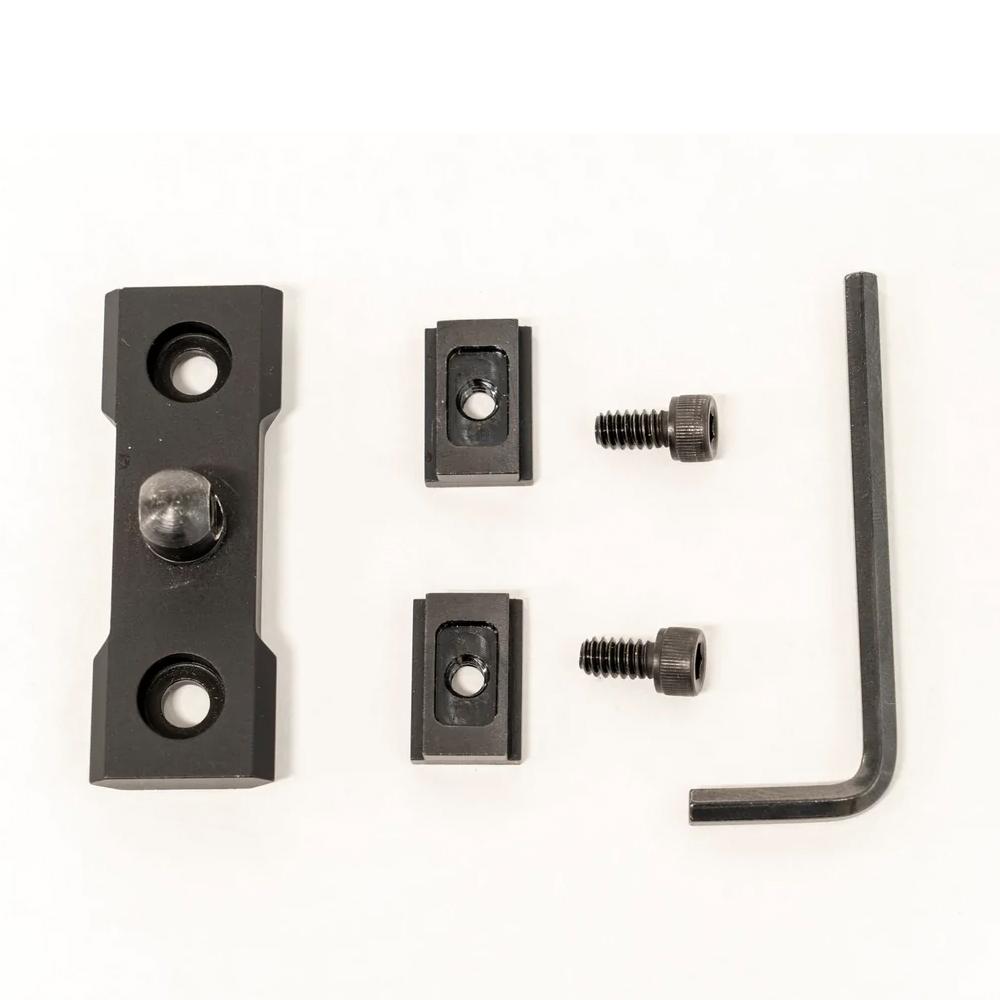 GrovTec GTSW325 Anschutz Rail T-Nut Rail Adaptor Set, Black Hard Anodized