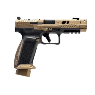 CANIK TTI Combat Striker-Fired 9mm 4.6 in Ported/Fluted Barrel Black/Bronze Optic Cut