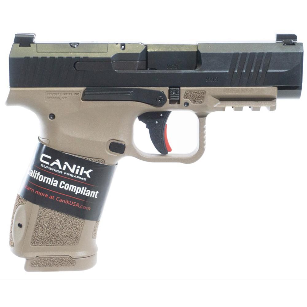 Canik Mete MC9LS 9mm Striker-Fired Semi-Auto Pistol, 10+1 Rounds, Black Nitride/FDE