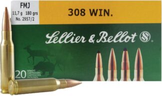 Magtech Sellier & Bellot .308 Win 180 Grain FMJ 20 Rounds