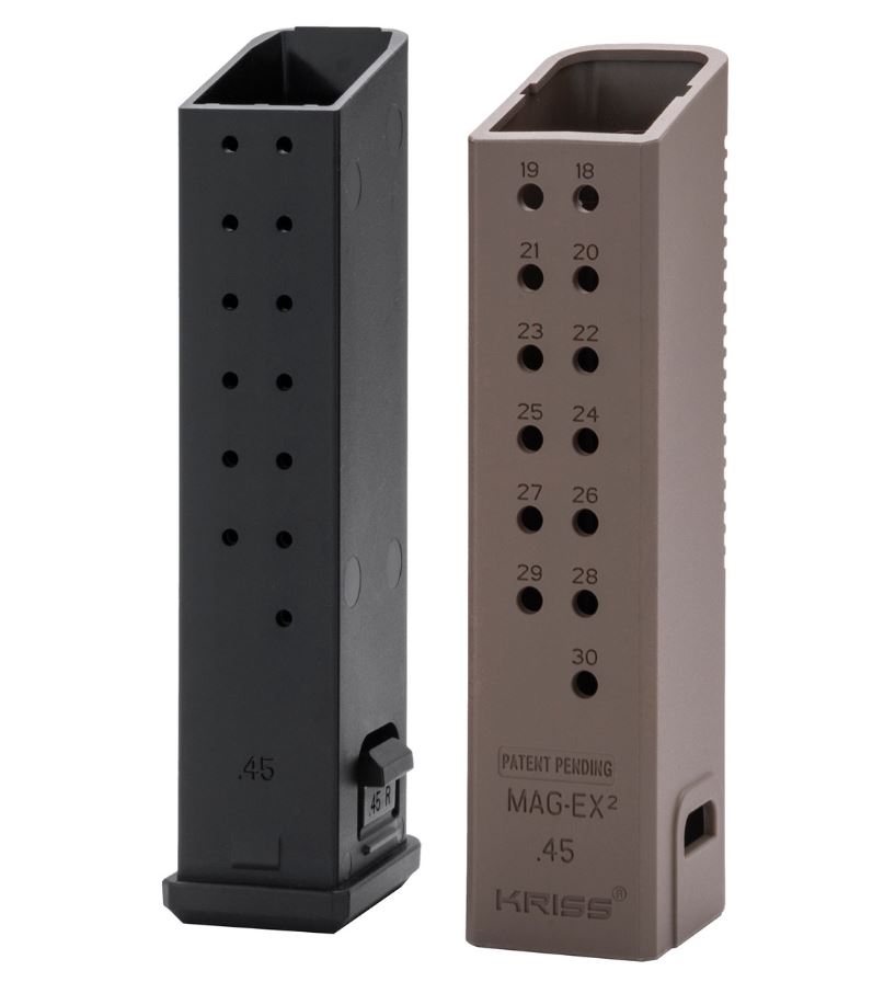 Kriss TDI MagEx2 Extension Kit 9mm Flat Dark Earth (for Kriss VECTOR, Glock 17 Magazines)