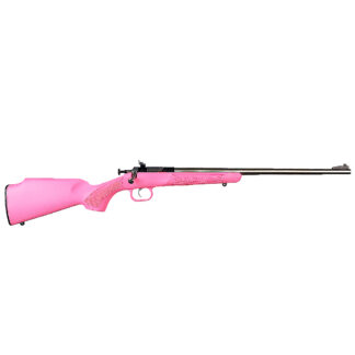 Davey Crickett Crickett Youth .22 LR Bolt Action 16.12 in Stainless/Pink Single Shot Rifle