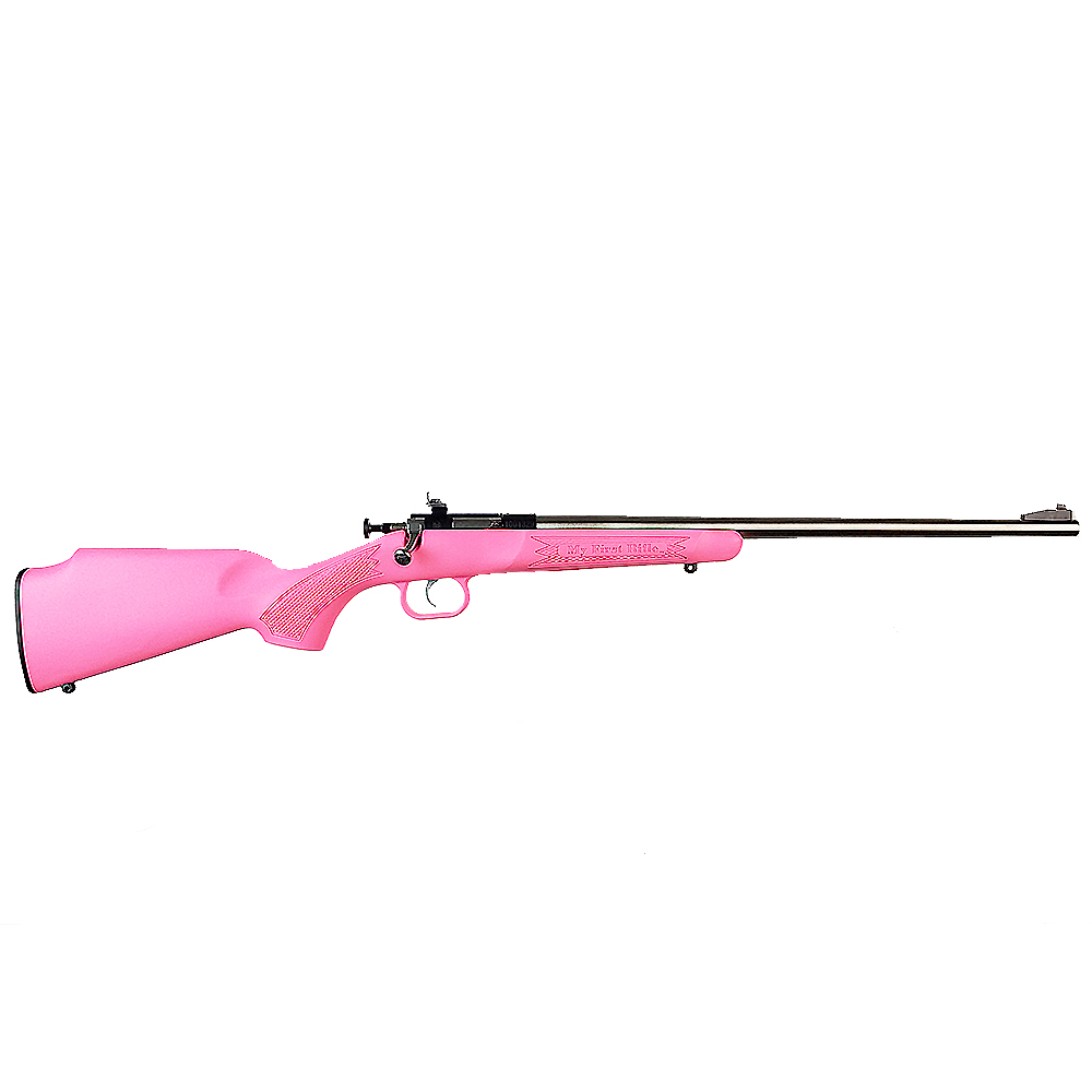 Davey Crickett Crickett Youth .22 LR Bolt Action 16.12 in Stainless/Pink Single Shot Rifle