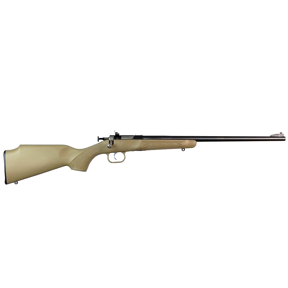 Davey Crickett Crickett Youth 22 LR Single Shot Rifle, 16.125 in Barrel, Desert Tan/Silver