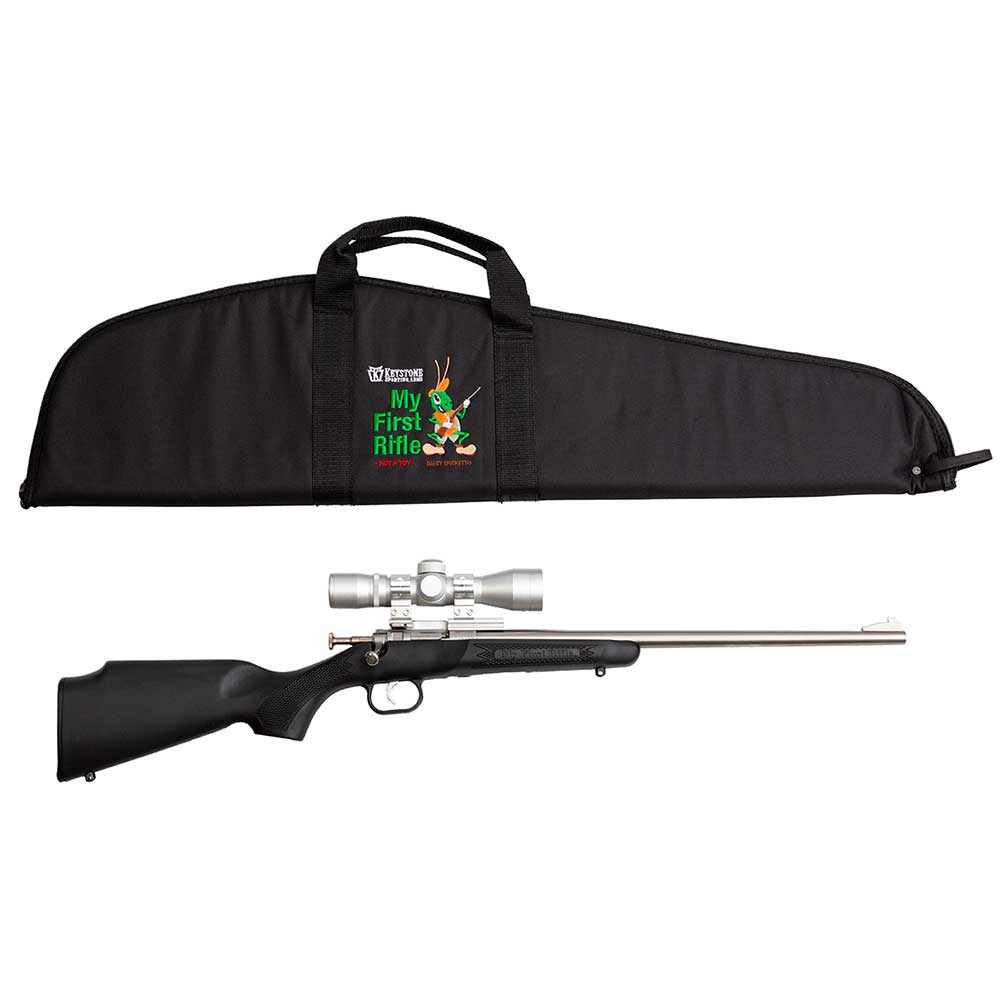 Davey Crickett Crickett .22 LR Single Shot Rifle with Black Synthetic Stock